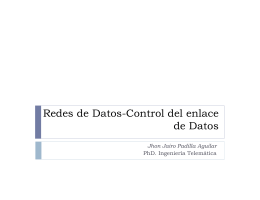 Redes de Datos-Control del enlace de Datos