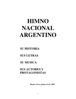 Himno Nacional Argentino - Su Historia