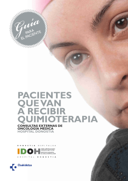 Pacientes que van a recibir quimioterapia índice ( pdf