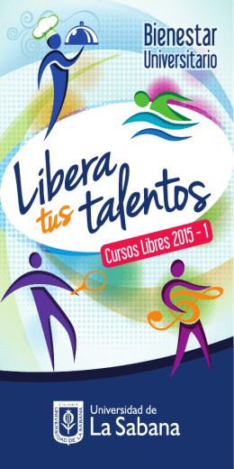 Cursos Libres 2015 - 1 - Universidad de La Sabana