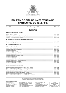 Boletín Oficial de la Provincia de Santa Cruz de Tenerife
