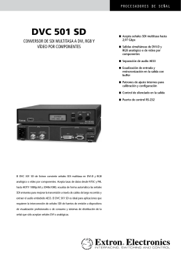 DVC 501 SD - Extron Electronics