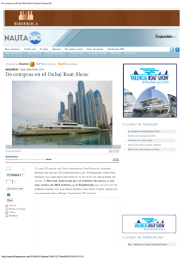 De compras en el Dubai Boat Show | Salones | Nauta 360