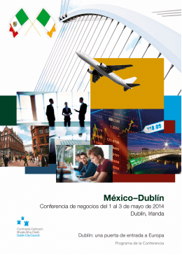 Programa de la Conferencia - Embajador de México en Irlanda