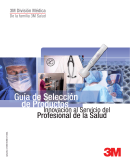 Catálogo de Productos - 3M División Médica - 3M