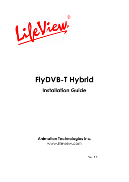 FlyDVB-T Installation Guide - Animation Technologies Inc.