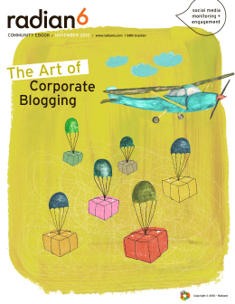 The Art of Corporate Blogging