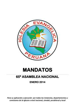 MANDATOS - Iglesia Evangélica Peruana
