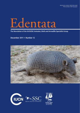 Edentata 12 2011(1) - Anteater, Sloth & Armadillo Specialist Group