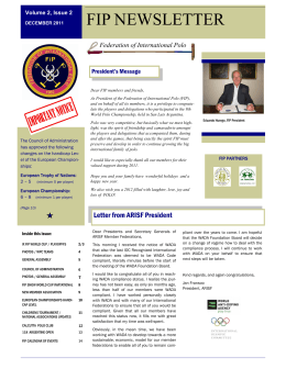 FIP NEWSLETTER - Federation of International Polo