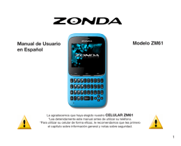 Manual de usuario en español Modelo ZM61