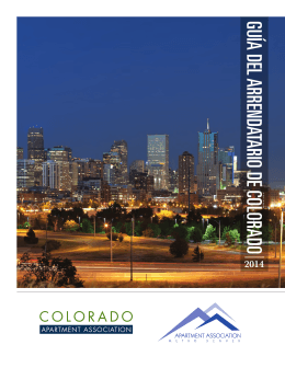 guía del arrendatario de colorado - Apartment Association of Metro
