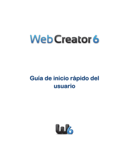 Introducción a Web Creator Pro 6
