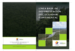 línea base de deforestación del ecuador continental