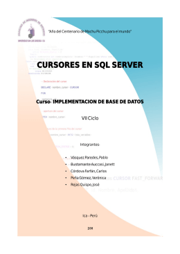 CURSORES EN SQL SERVER - 0