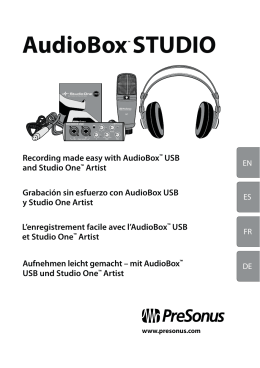 AudioBox STUDIO - Performance Audio