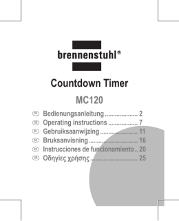 Countdown Timer - produktinfo.conrad.com