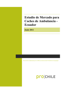 Estudio de Mercado para Coches de Ambulancia - Ecuador