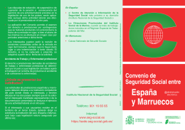 Convenio de Seguridad Social entre España y Marruecos