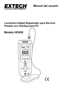 Manual del usuario Modelo HD450