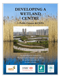 developing a wetland centre, English