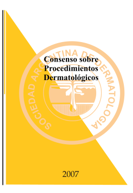 Consenso Procedimientos Dermatológicos