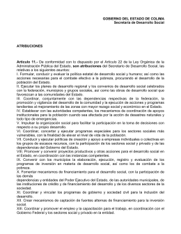 atribuciones - Gobierno del Estado de Colima