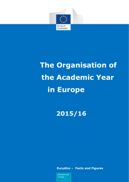 The Organisaton of the Academic Year in Europe - EACEA