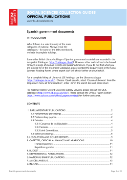 Spanish government documents