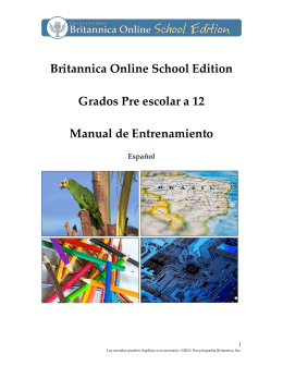 Britannica Online School Edition PreK-12