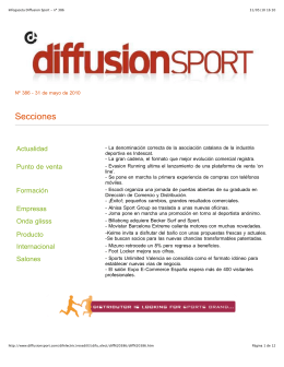 Infogaceta Diffusion Sport - nº 386