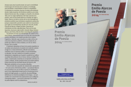 Premio Emilio Alarcos de Poesía Premio Emilio Alarcos de Poesía