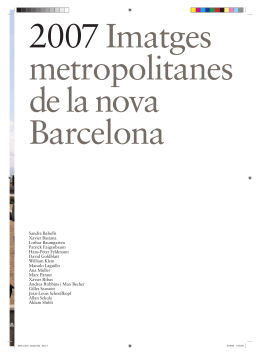 2007 Imatges metropolitanes de la nova Barcelona