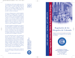Attorney Regulations (Spanish)