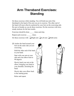 Arm Theraband Exercises: Standing - Spanish