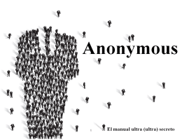 Anonymous El manual ultra (ultra) secreto
