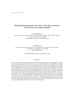 Methodological approach to the study of the daily persistence of the