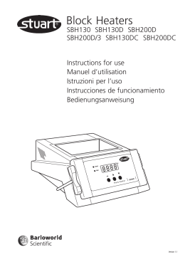 Block Heater SBH130 Manual