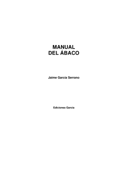 MANUAL DEL ÁBACO - Jaime García Serrano