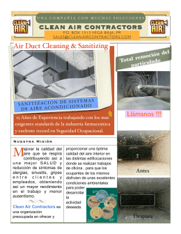 Duct Cleaning Flyer - Clean Air Contractors