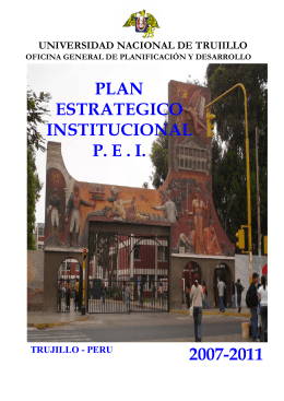 Plan Estratégico Institucional 2007 - Transparencia