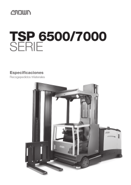 Carretilla trilateral TSP 6500/7000 Especificaciones
