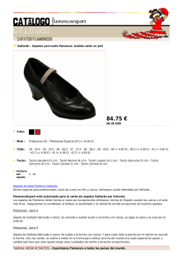Zapatos para baile flamenco: modelo salón en piel