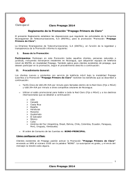 reglamento promoc. prepago primero (1 al 15 marzo 2014)