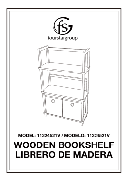 wooden bookshelf librero de madera