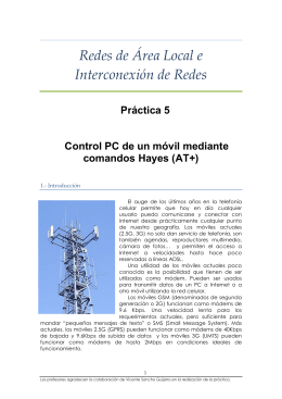 Redes de Área Local e Interconexión de Redes Práctica 5 Control