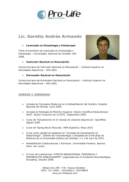 Lic. Garetto Andrés Armando - Pro