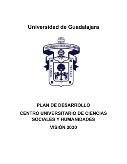 Plan de Desarrollo Centro Universitario de Ciencias Sociales y
