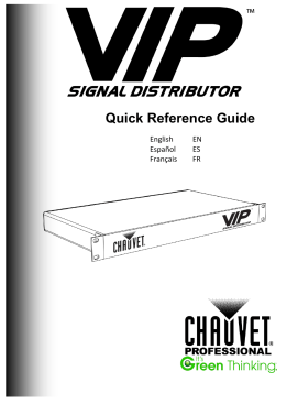 VIP Signal Distributor Quick Reference Guide Rev. 2 Multi