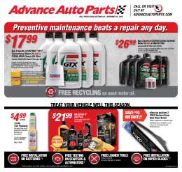 your choice - Advance Auto Parts
